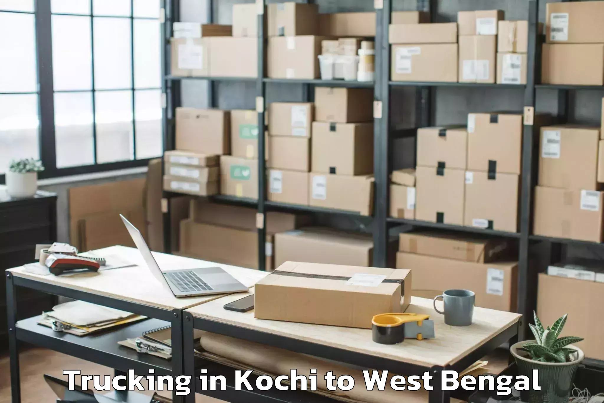 Easy Kochi to Sentrum Mall Krishnanagar Trucking Booking